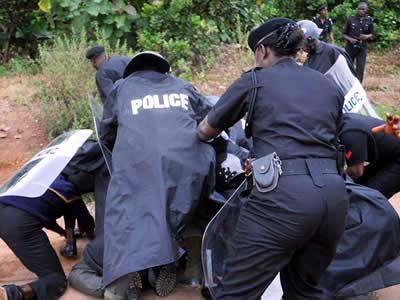 Nigeria Police in action
